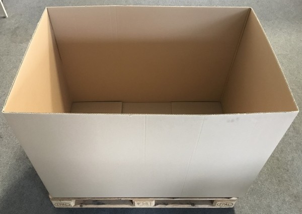 1200x800x320- 105 halbe Palettenkartons Fefco 0200 ohne Deckelklappen