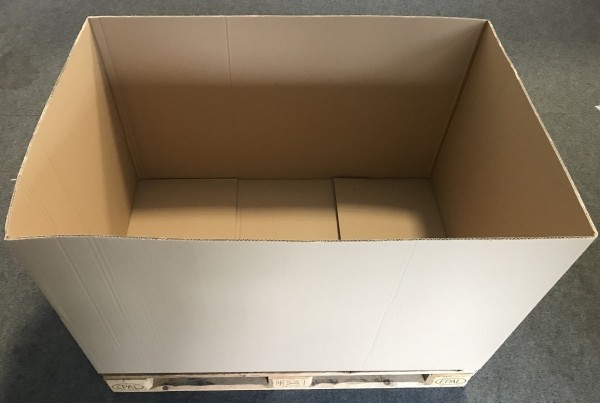 1200x800x730- 116 halbe Palettenkartons Fefco 0200 ohne Deckelklappen